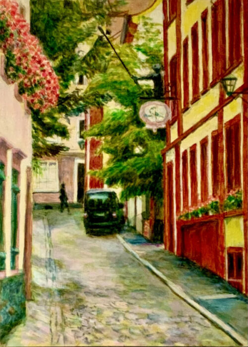 フランクフルト”日帰りバスツアーで美しい古都巡り 風景画の旅 - 絵画