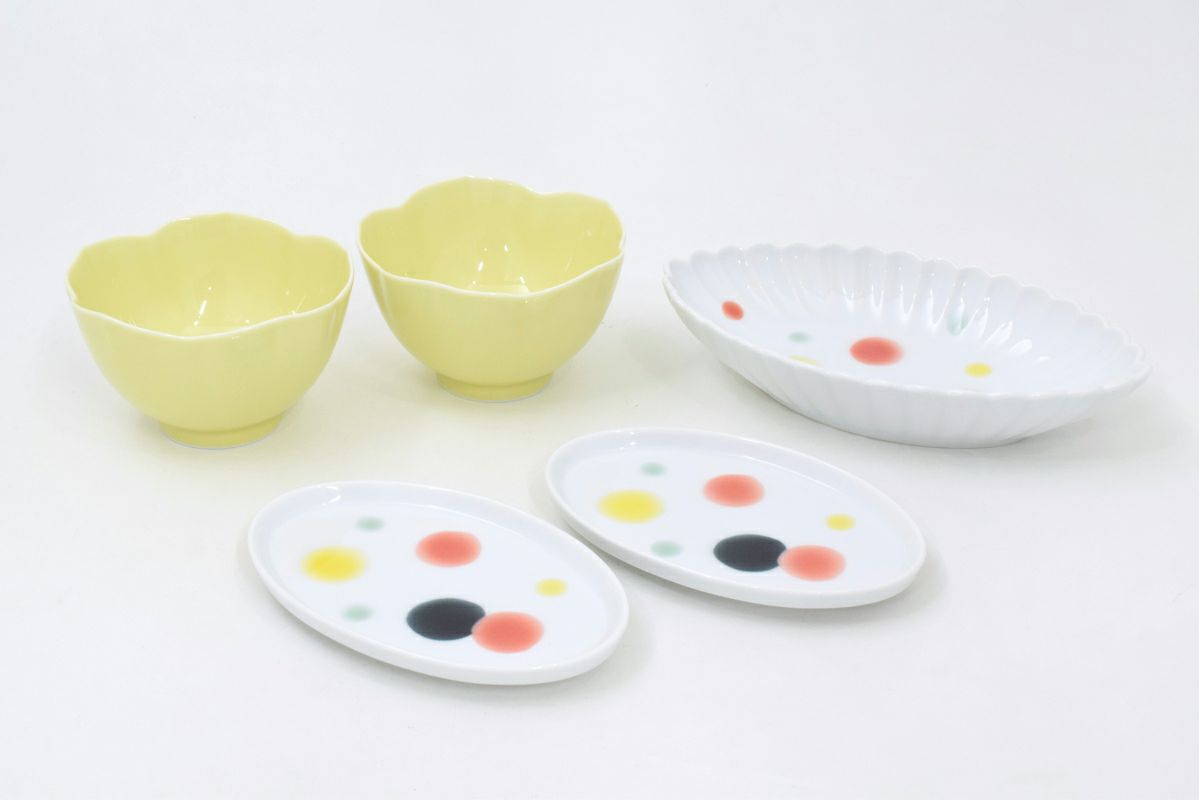 Ball＆Chain×深川製磁BCポット柄GRAY（M）エコバッグ | 有田焼 深川製