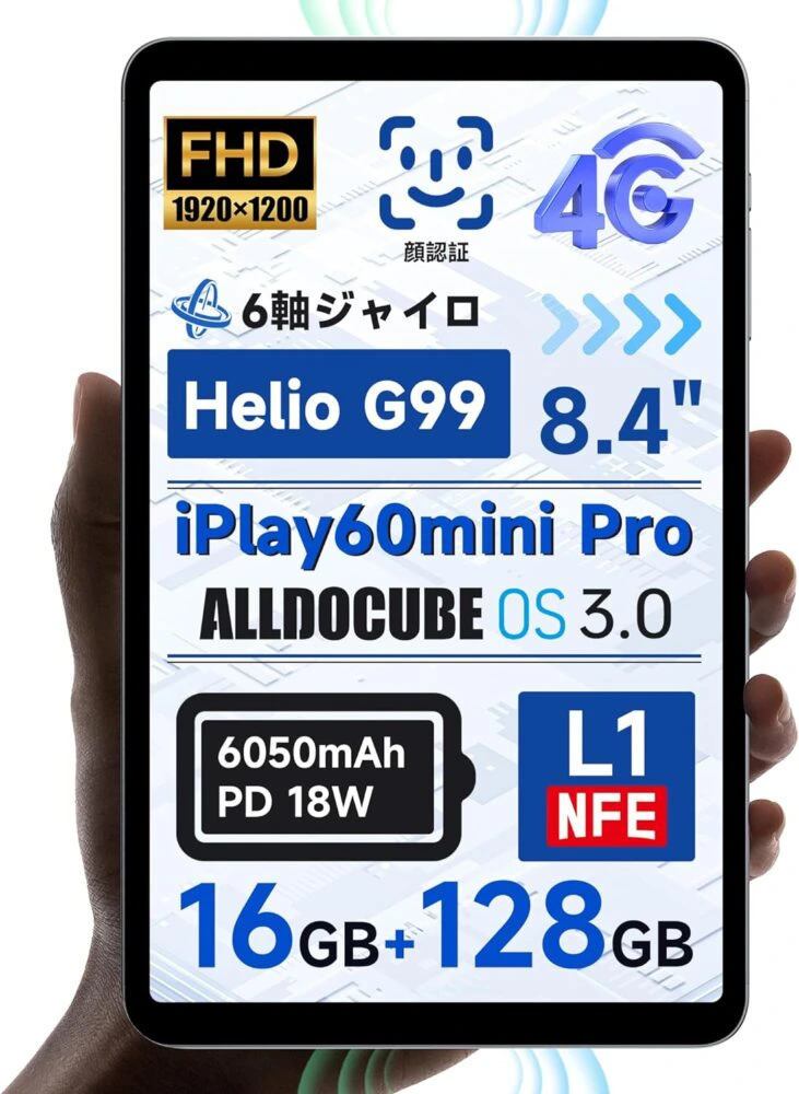 Alldocube iPlay60mini Pro』レビュー！2万円台で圧倒的なコスパを誇る