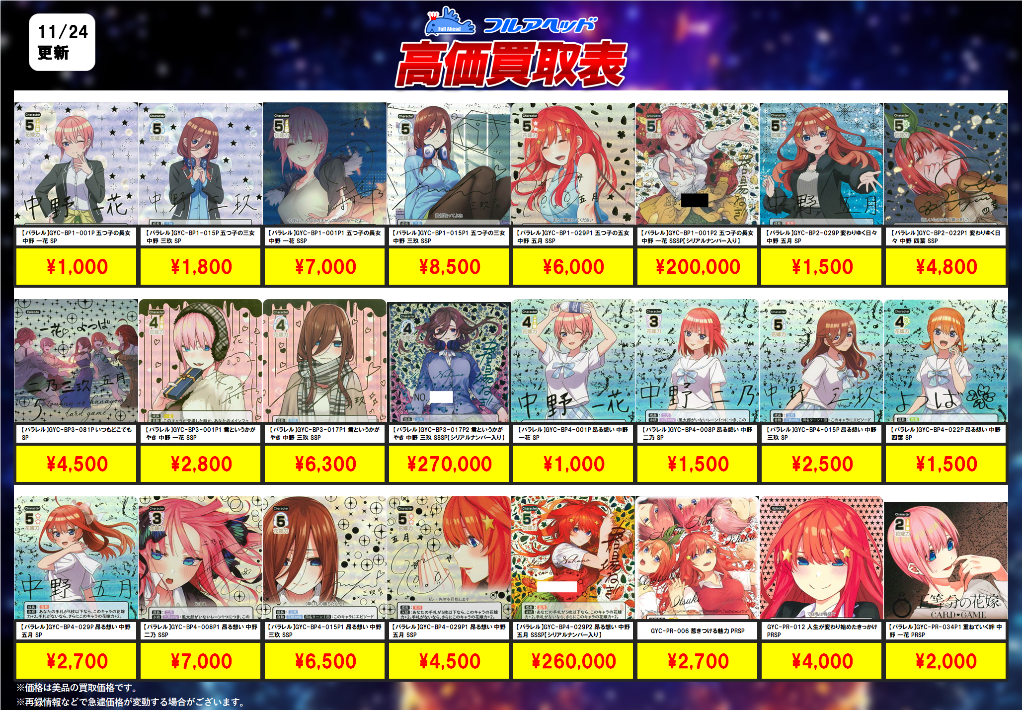 引退品・SDSP有・値下げ可】五等分の花嫁カードゲーム まとめ売り 引退
