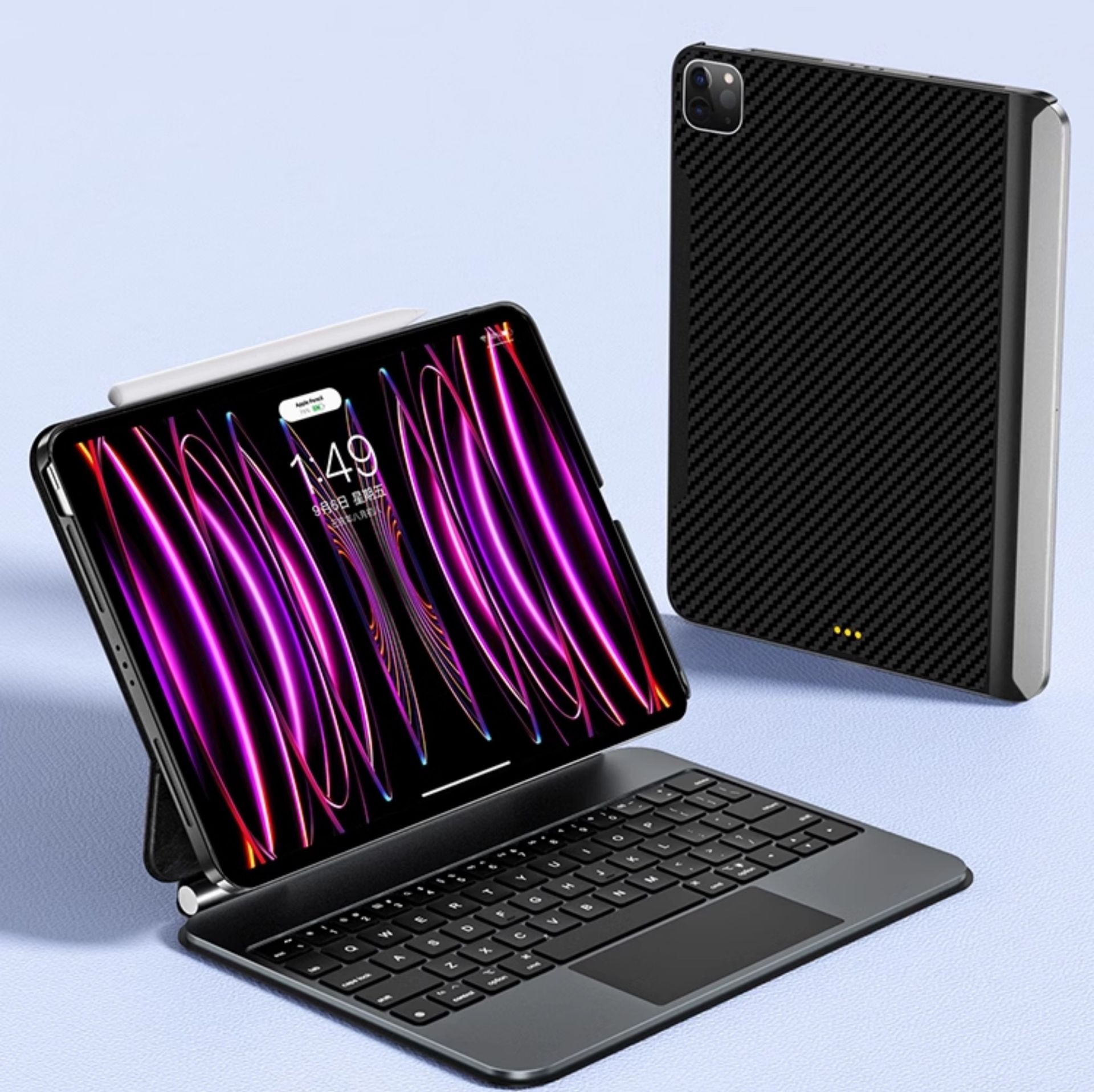 タブレットケース ＜キーボード付き＞マグネット式タブレットカバー