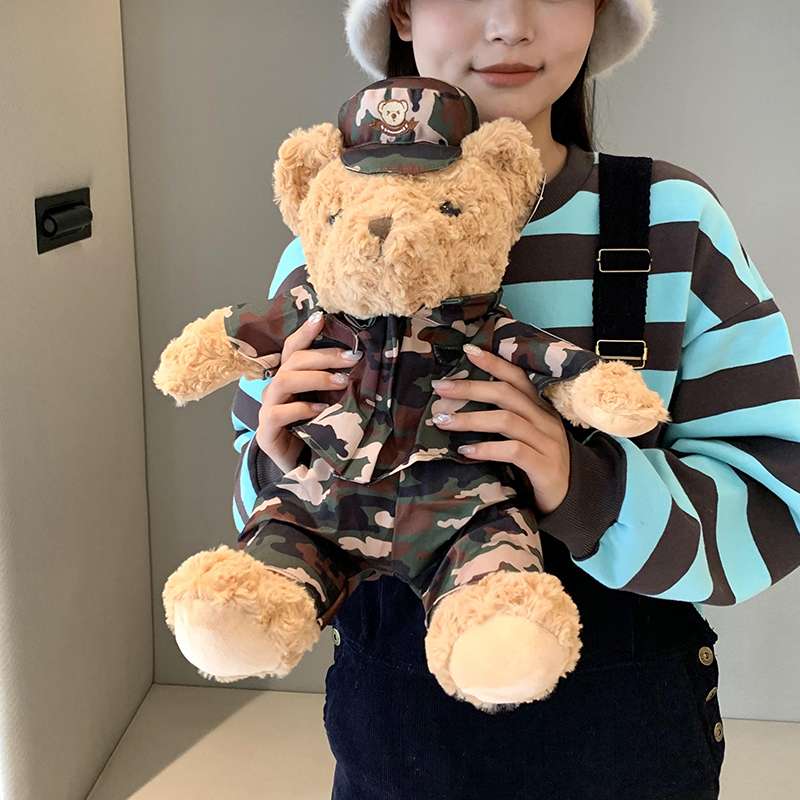 くまぬいぐるみ ふわもこ三兄弟ぬいぐるみセット くま 茶色(中)|くま