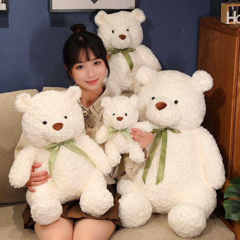 くま ぬいぐるみ｜リボン｜癒し｜ふわもこリボン付きテディベア くま