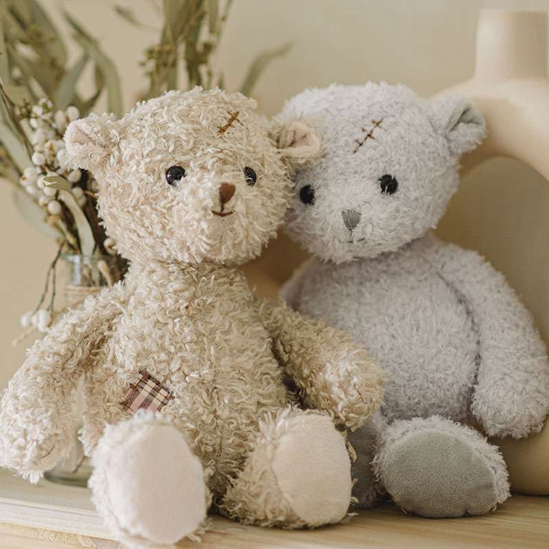 くま ぬいぐるみ｜ギフト｜テディベア｜ふわもこ双子くまさんセット