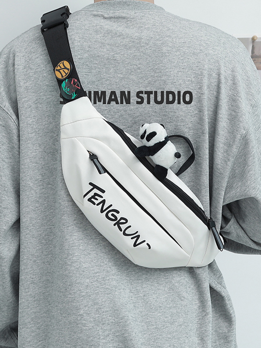 ボディバッグ パンダ付きポーチ風ボディーバッグ クロス|ボディバッグ