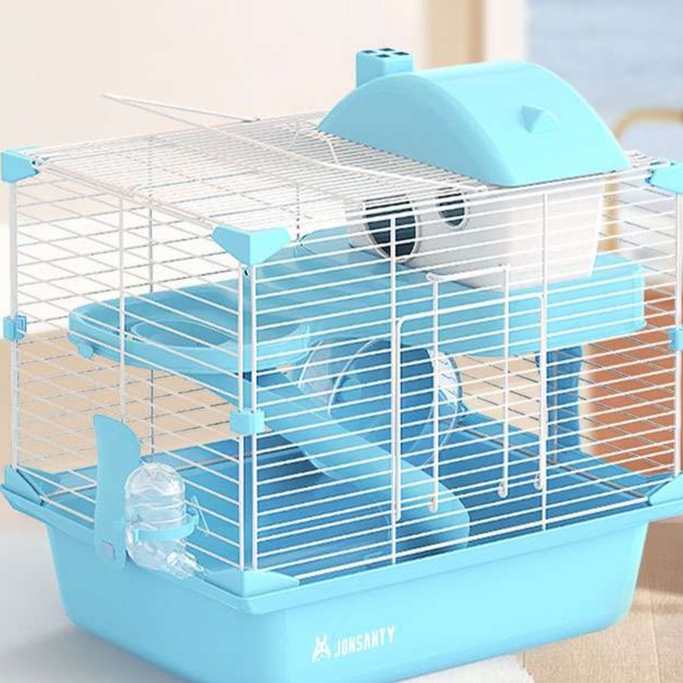 ハムスターケージ 快適二階建てハムスター網ケージ 網|ハムスター