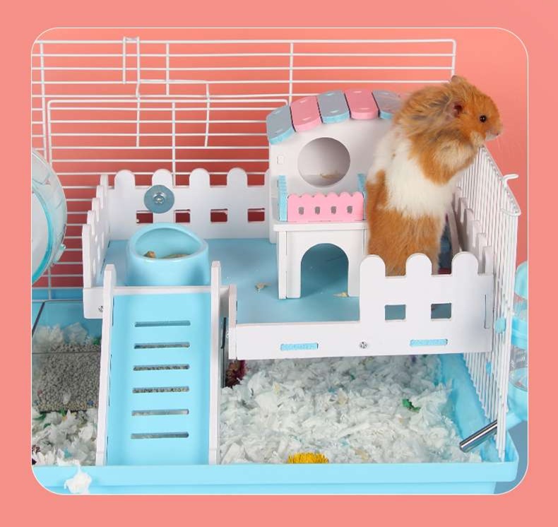 ハムスターケージ 二層式ハムスター別荘ケージ ハウス|ハムスター