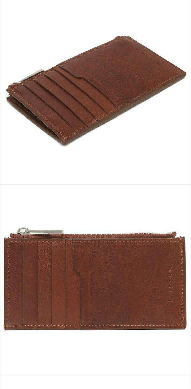 フラグメント ケース 高級レザーカードケース財布 ブラウン