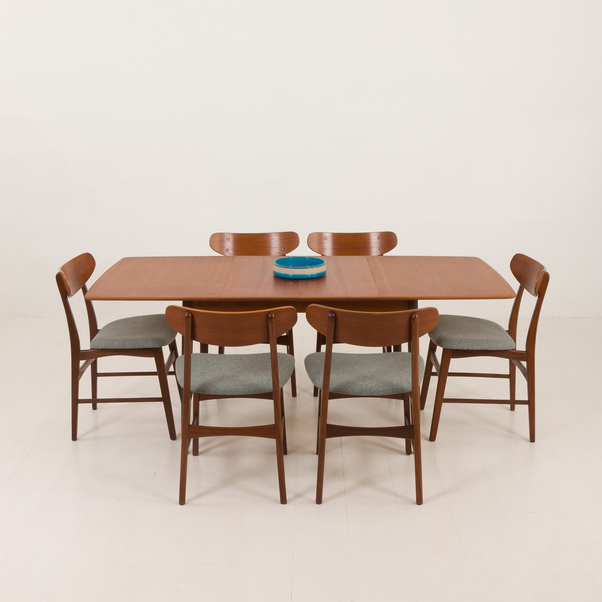 Danish mid century modern teak chairs by Farstrup, set of 6, 1960s