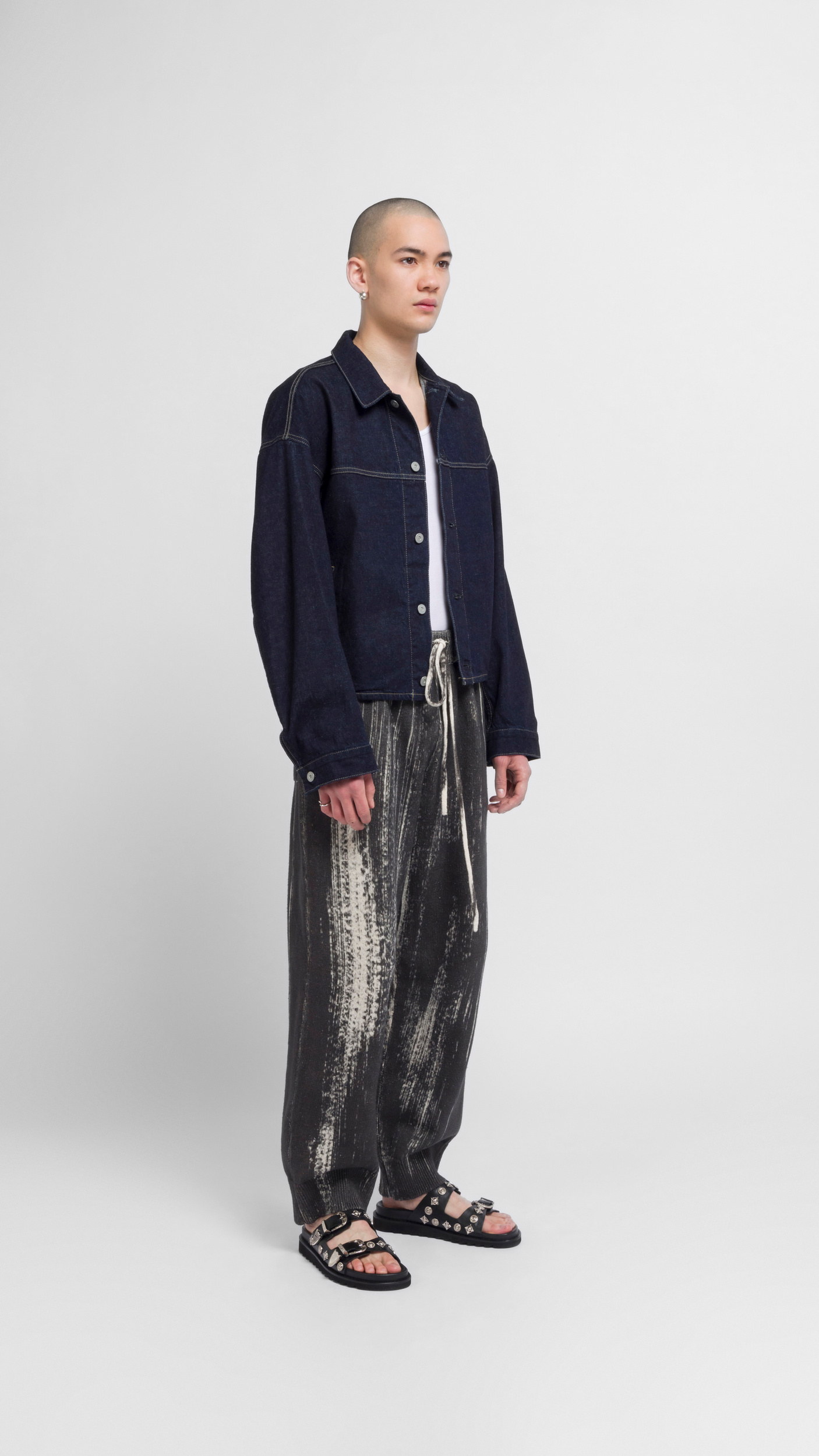 Future Present - YOKE | Printed Cotton Knit Lounge Pants