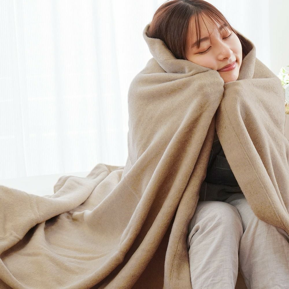 西川 クオリアル カシミヤ毛布 シングル 140×210cm 無地 | ねごこち