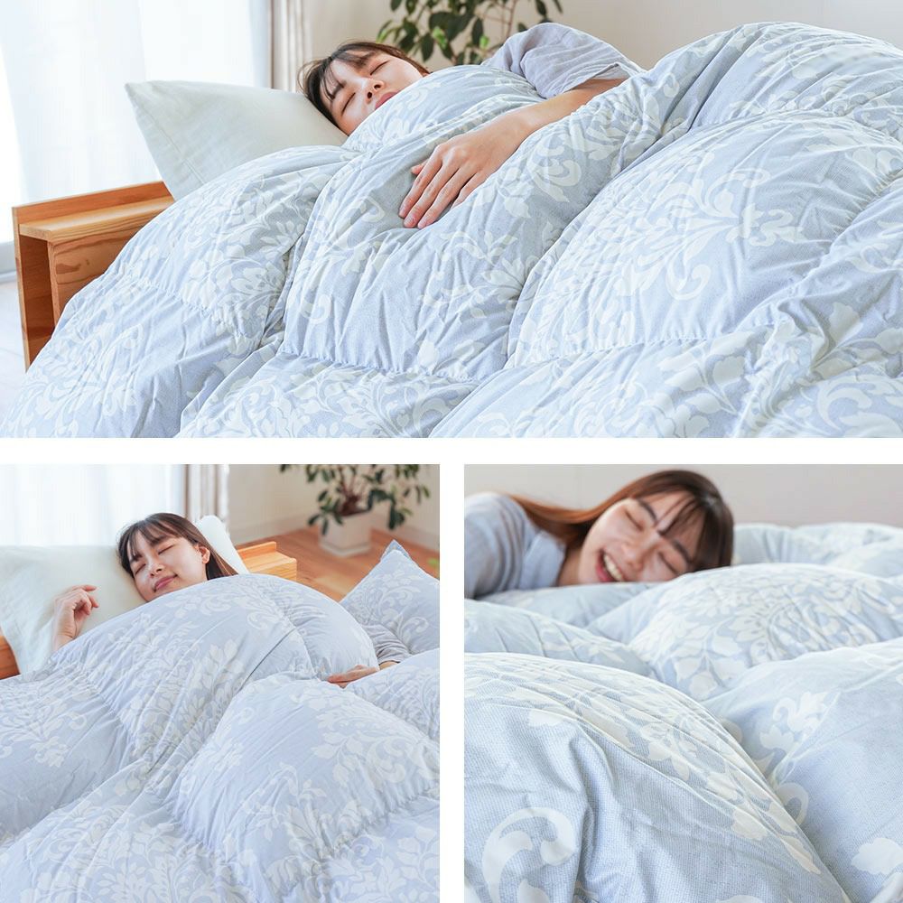 kazハンガリー産グースダウン ダブルロング羽毛掛け布団ダウン90