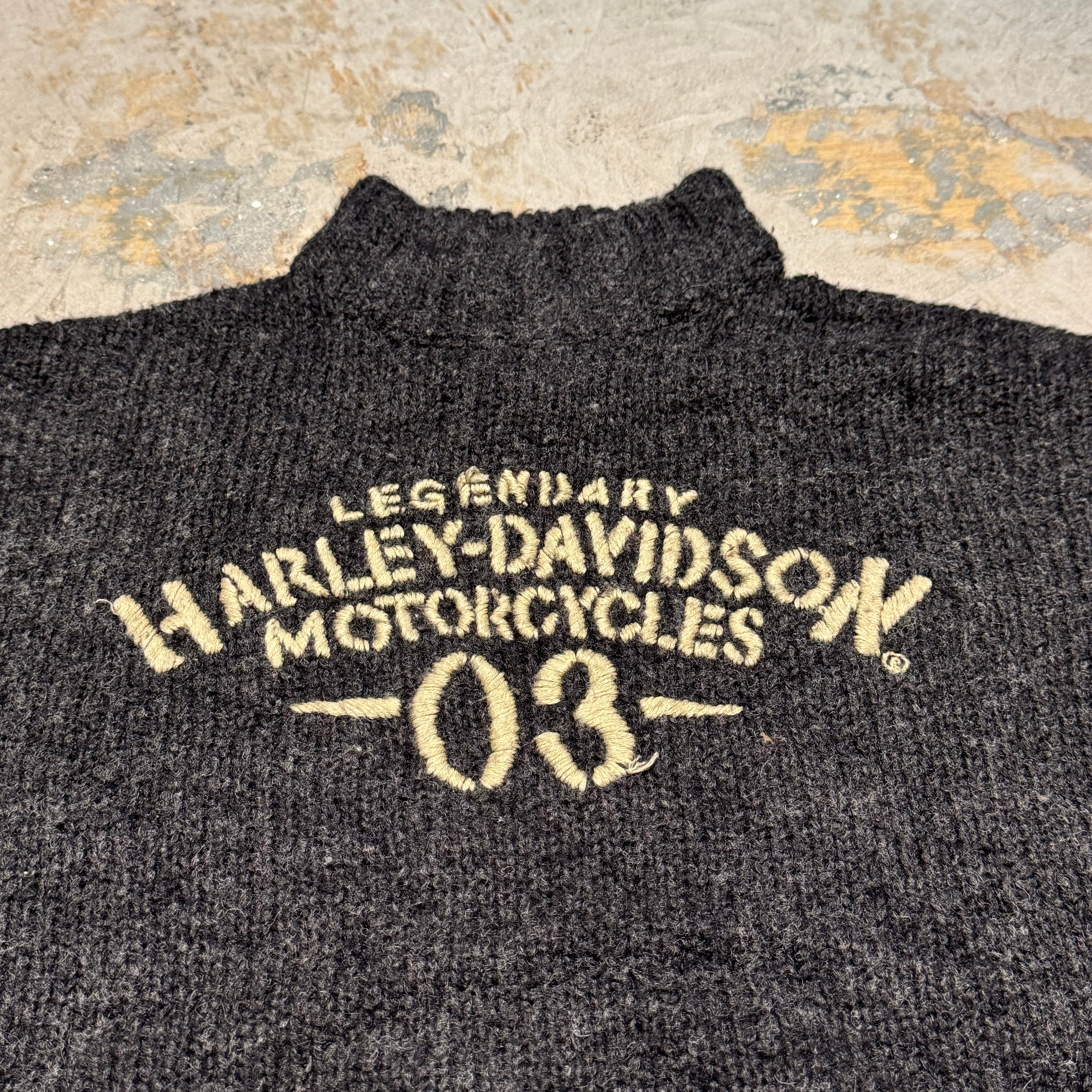 古着 HARLEY-DAVIDSON/ハーレーダビッドソン/ハイネックアクリルニット