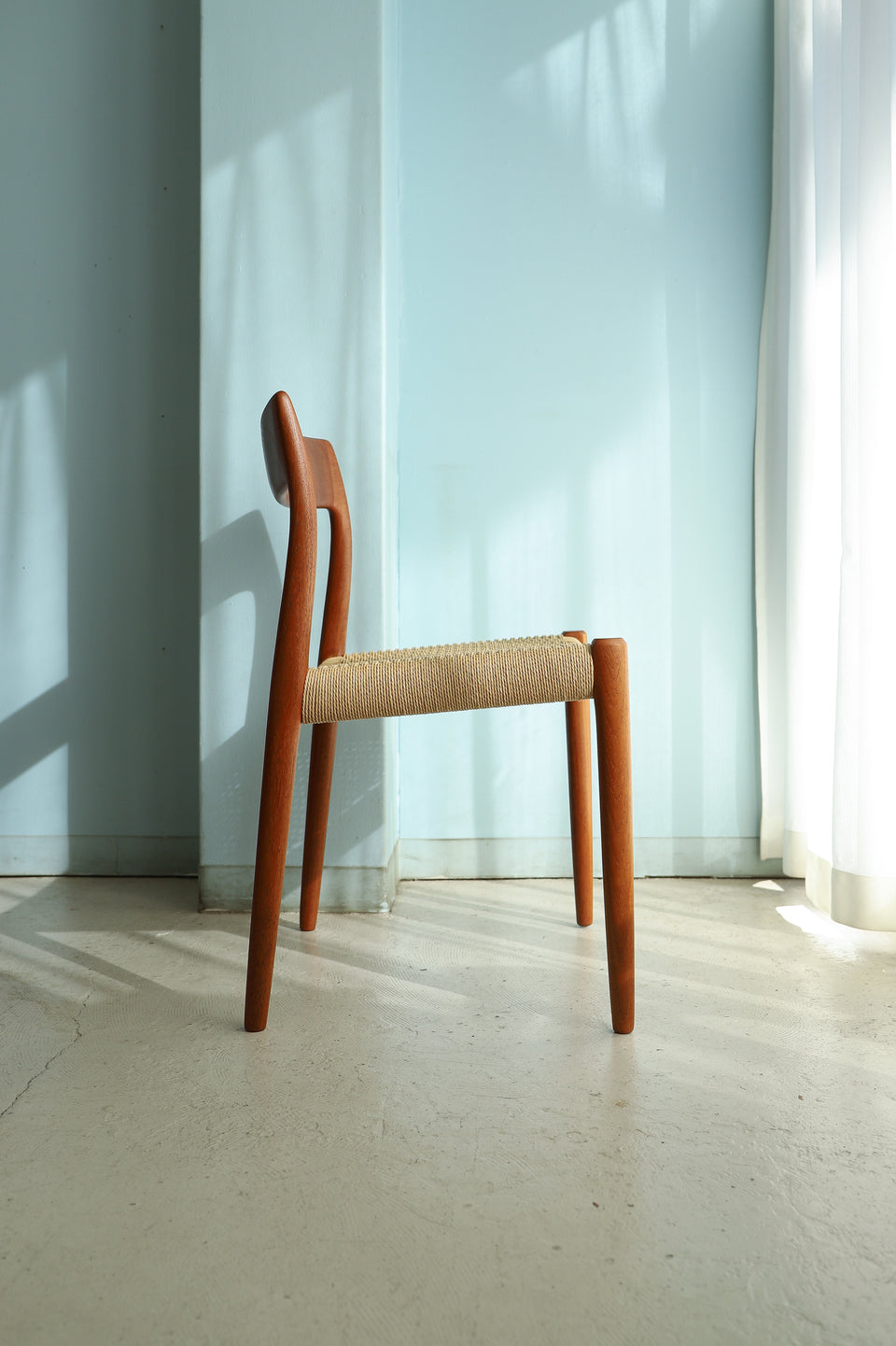 J.L.モラー ダイニングチェア チーク材 ペーパーコード 北欧