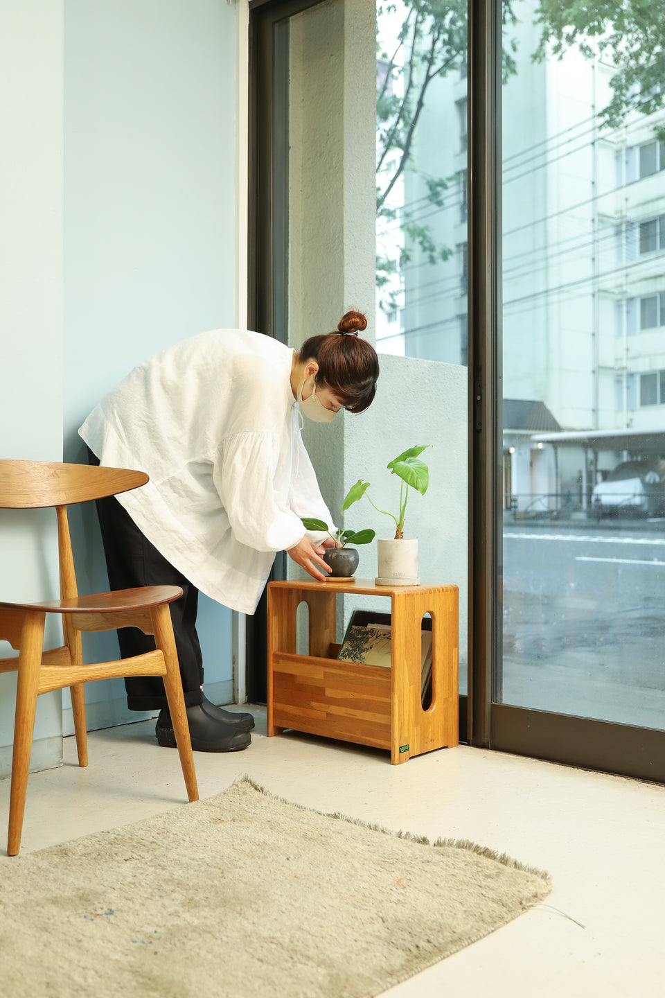 ジャパンヴィンテージ ナジコ マガジンラック サイドテーブル 昭和