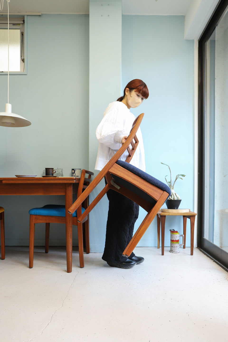 デンマークヴィンテージ ダイニングチェア 椅子 チーク材 北欧家具