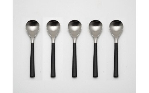 柳宗理デザイン 黒柄カトラリー#2250 ティースプーン5本セット