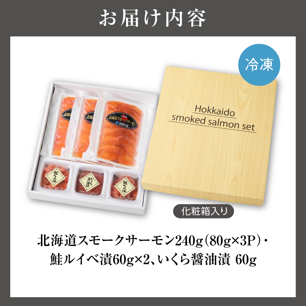 佐藤水産 北海道スモークサーモンといくら・鮭ルイべ漬｜マイナビ