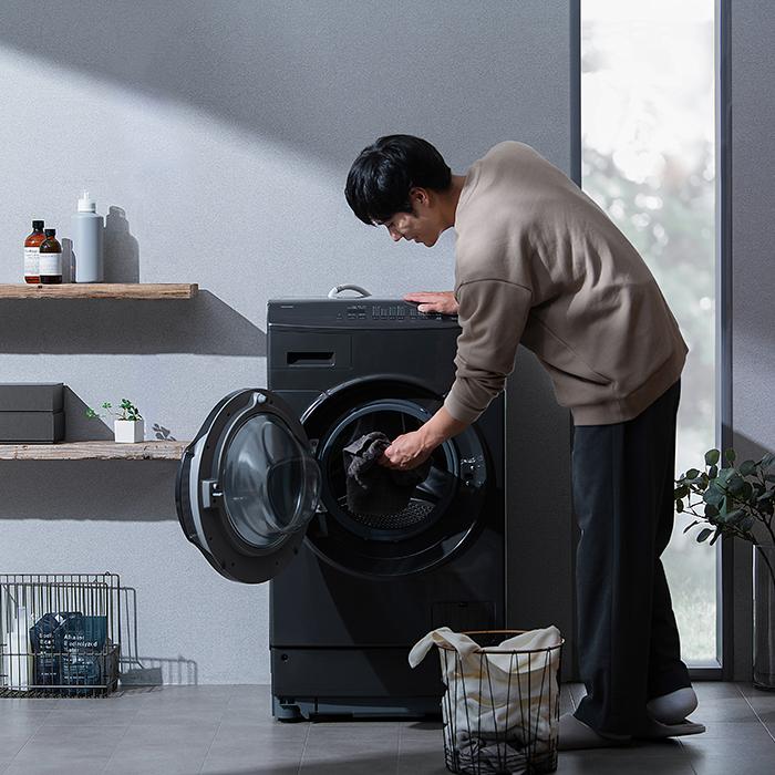 ドラム式洗濯乾燥機 アイリスオーヤマ 8.0kg / 5.0kg ブラック 洗濯機