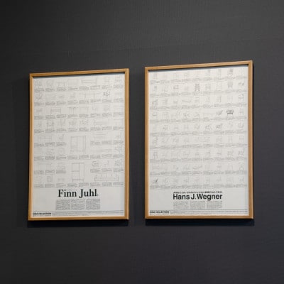 旭川家具 フレーム×織田コレクション図録ポスター B2 Hans J