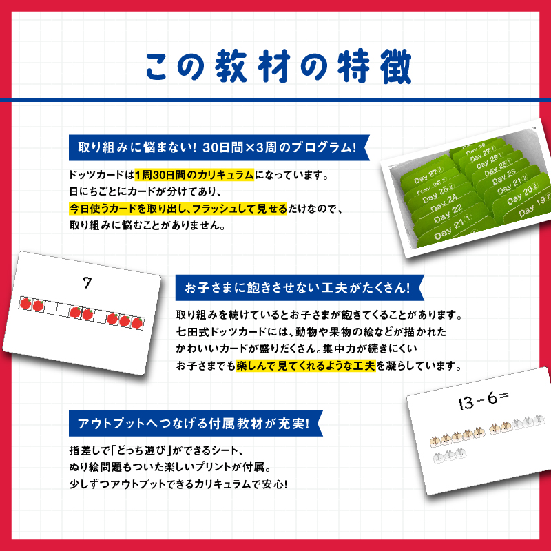 江津市限定返礼品 七田式ドッツセット 【SC-55】｜送料無料 しちだ