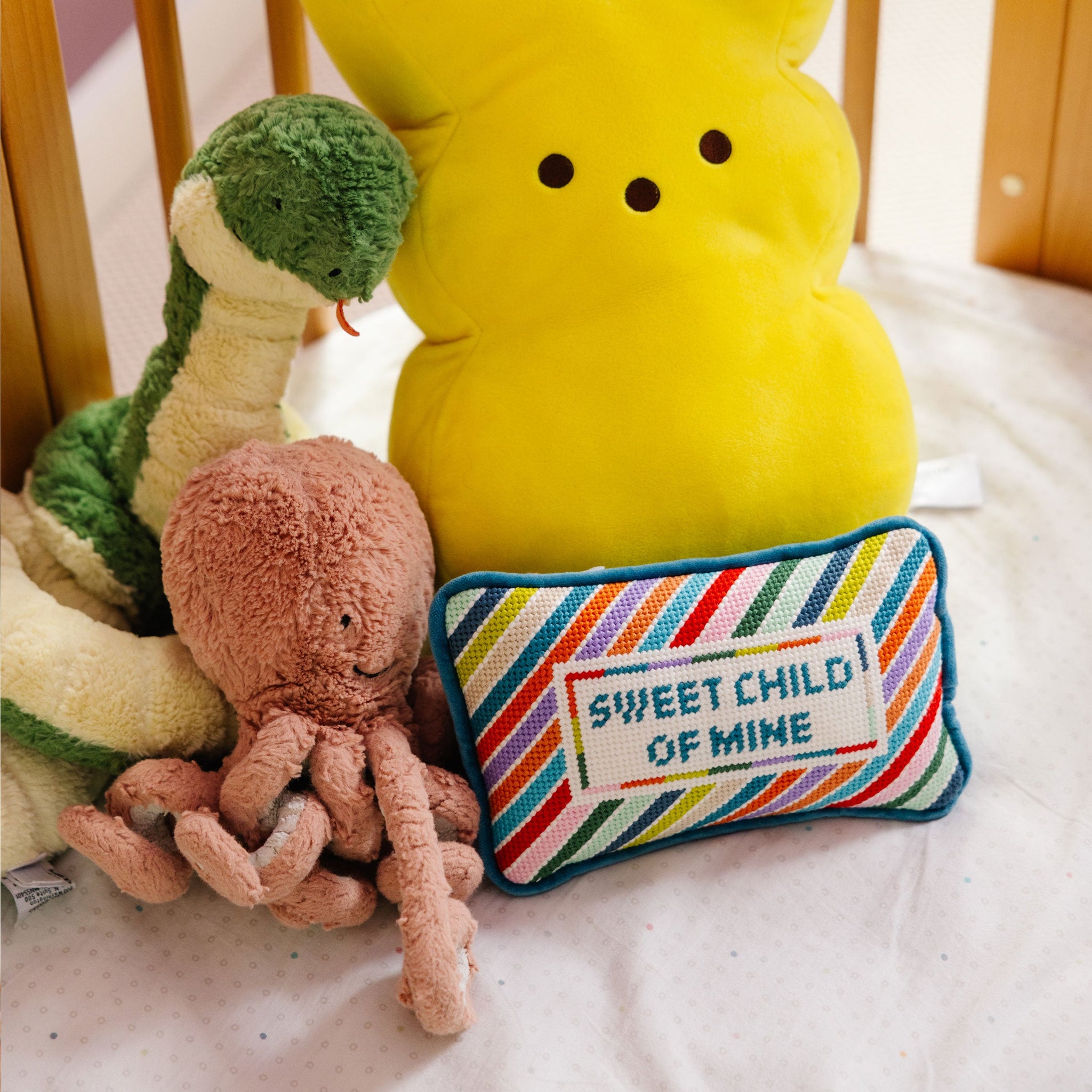 Furbish Studio - Sweet Child Of Mine Mini Needlepoint Pillow