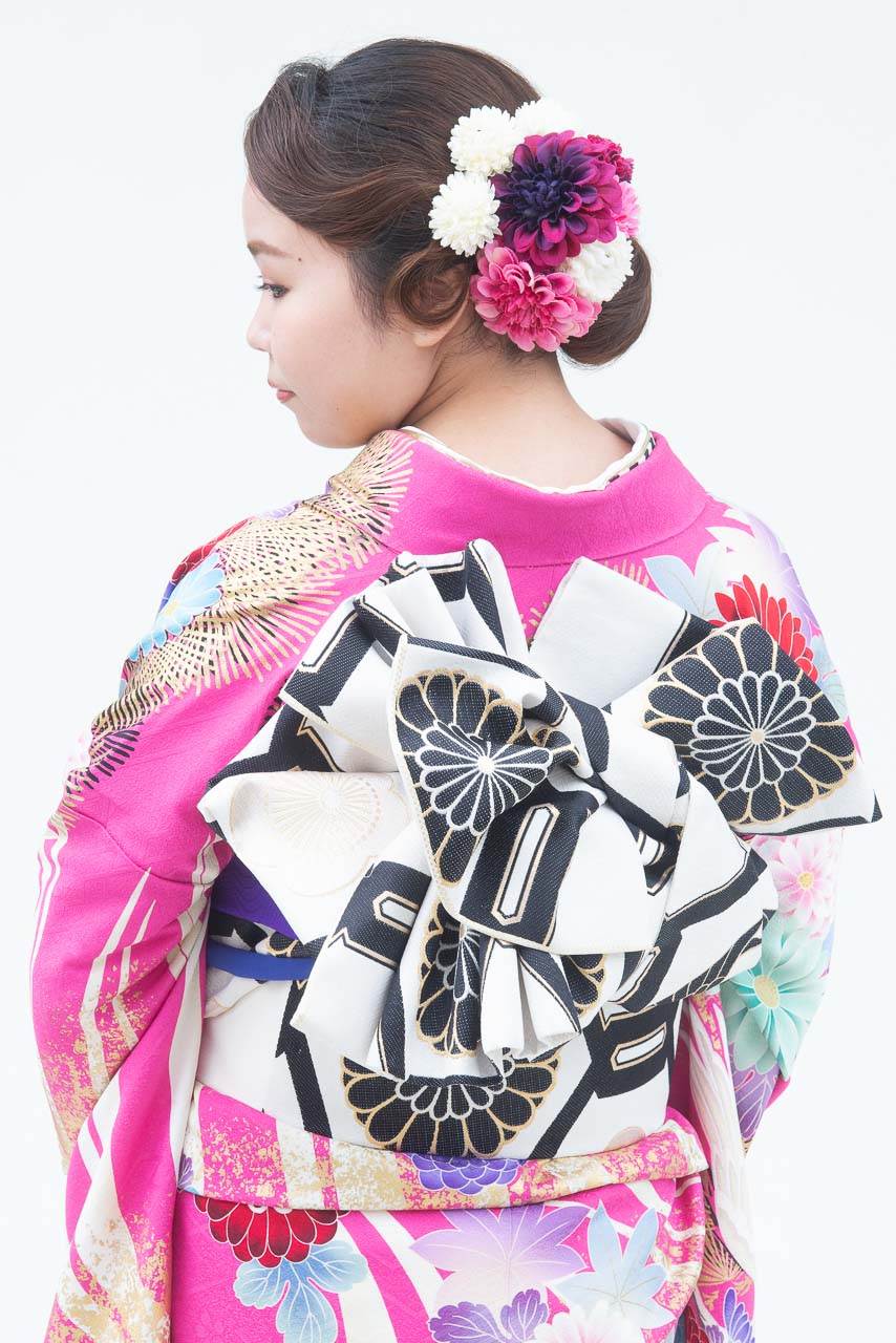 濃いピンク地鶴花大柄 - 振袖コレクション｜はたちの集い（成人式