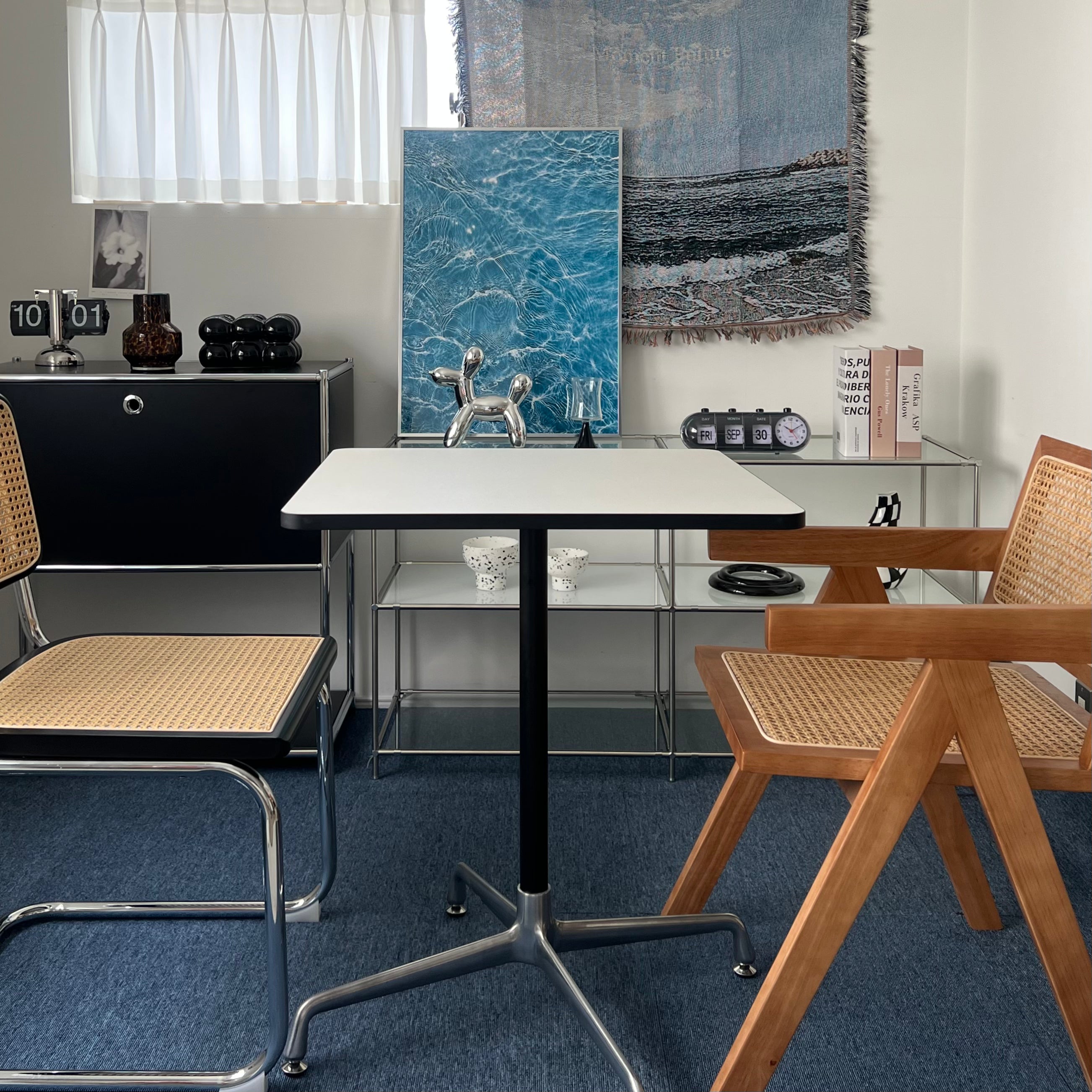 furnihunter【即納】ディーンテーブルスクエア/四角/モダン 机