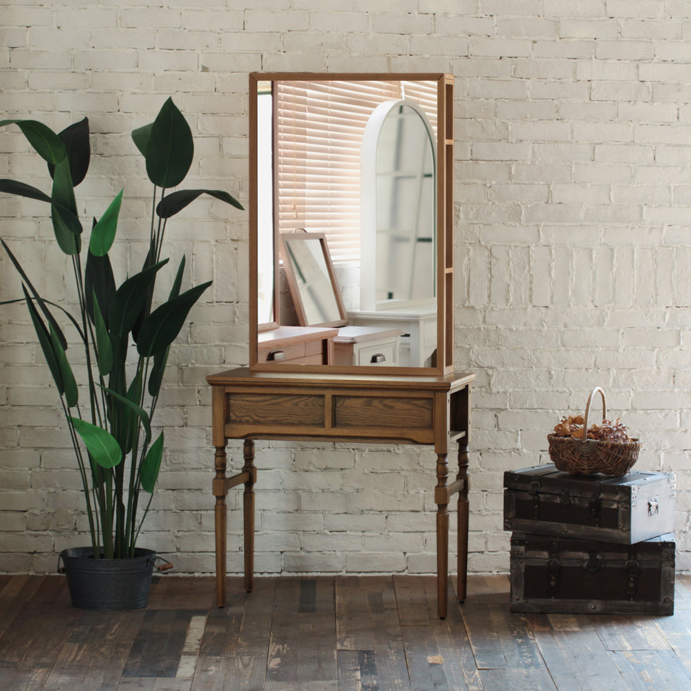 ヘアサロン 美容室 ドレッサー ウッド アンティーク ブリットメア 収納