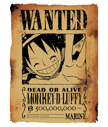 ONE PIECE magazine Vol.1 【付録】 ワンピース ルフィ 超リアル 手配