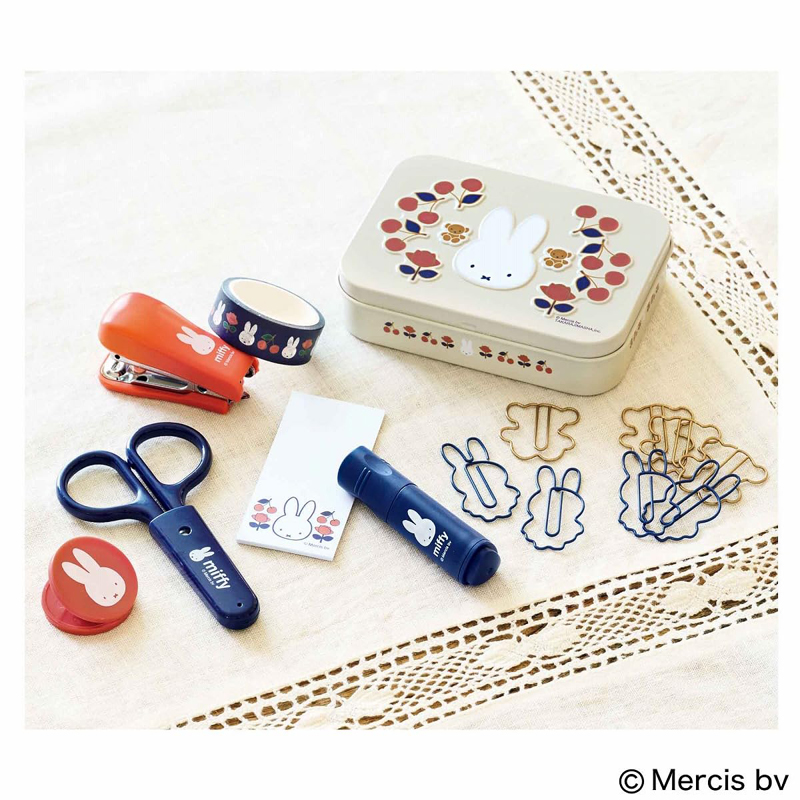 リンネル 2024年 9月号 【付録】 ミッフィーの缶ケース入り ミニ文具