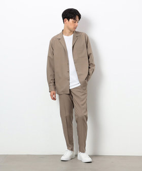 ファンクショナル ストレッチツイル オープンカラーシャツ（47-30II14