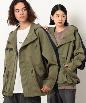 コットンツイル＆デニム 切替 ショート モッズコート（55-02ME20-203