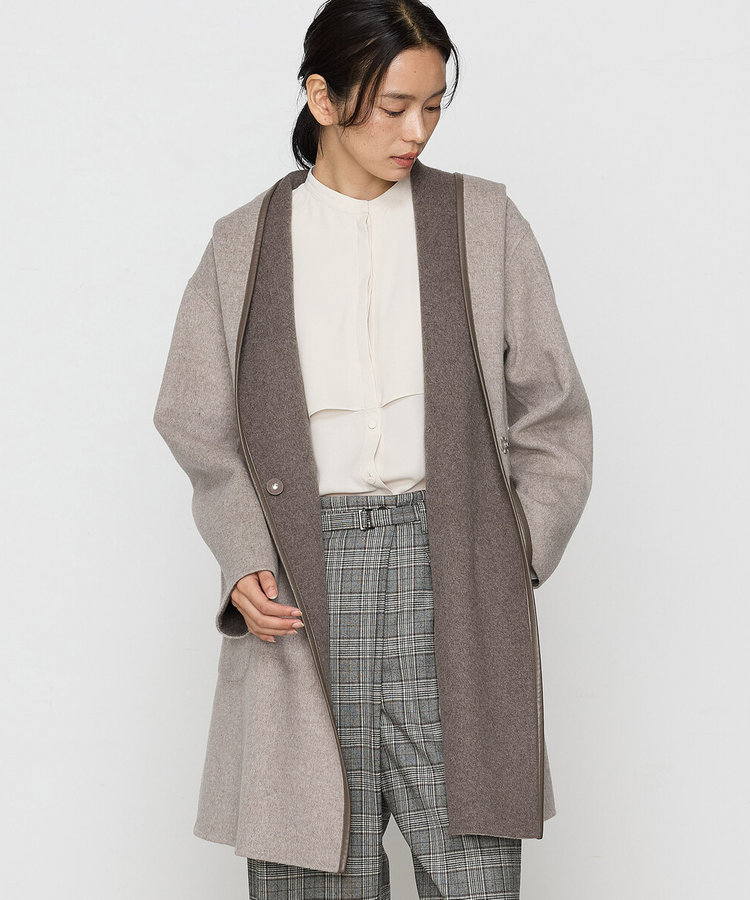 ロイヤルジーロンビーバーダブルフェイス リバーシブルコート（01