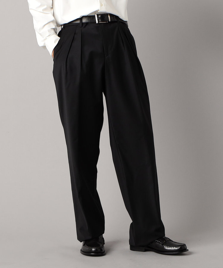 ブライトリーセットアップ】2WAYストレッチ ウールトロ 2タックワイド