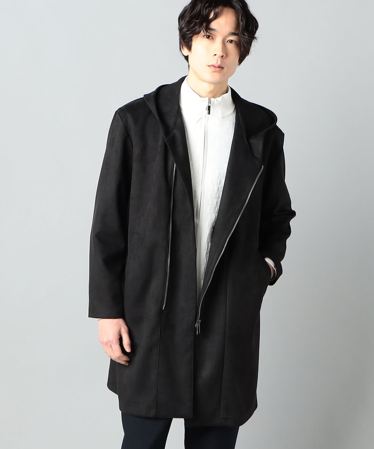 スエードジャージー カラーコート（07-17MG01-204）｜コムサメン