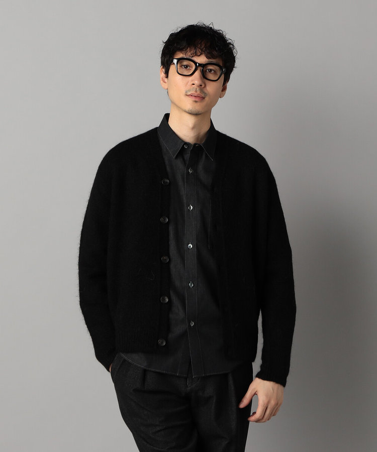 アルパカシャギー カーディガン（07-39KM07-205）｜コムサメン（COMME