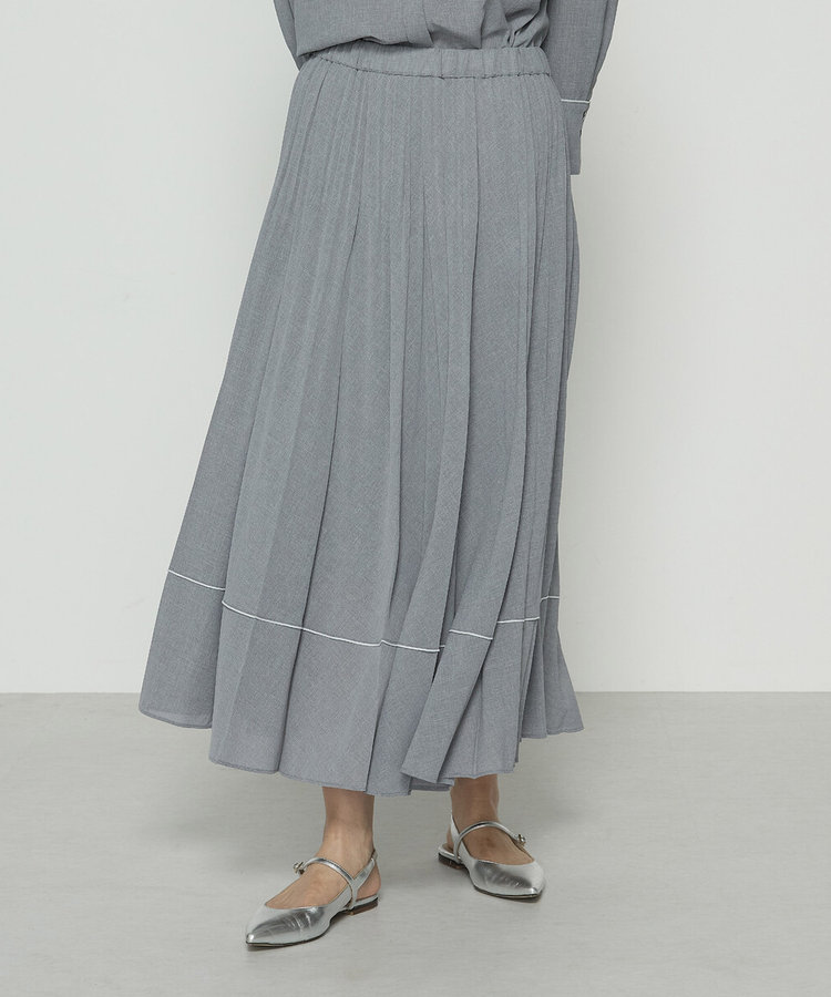 ドライシャンブレー プリーツスカート（15-03FM04-205）｜コムサ