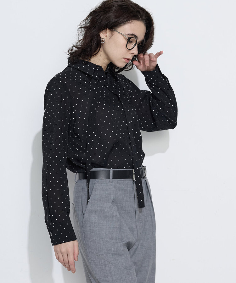 ドットプリント ボウタイシャツ（15-01HO02-206）｜コムサ（COMME CA