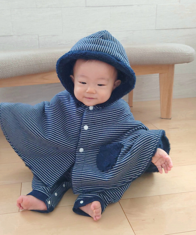 リバーシブル】クマ耳付き マント（23-46CM02-205）｜コムサイズム