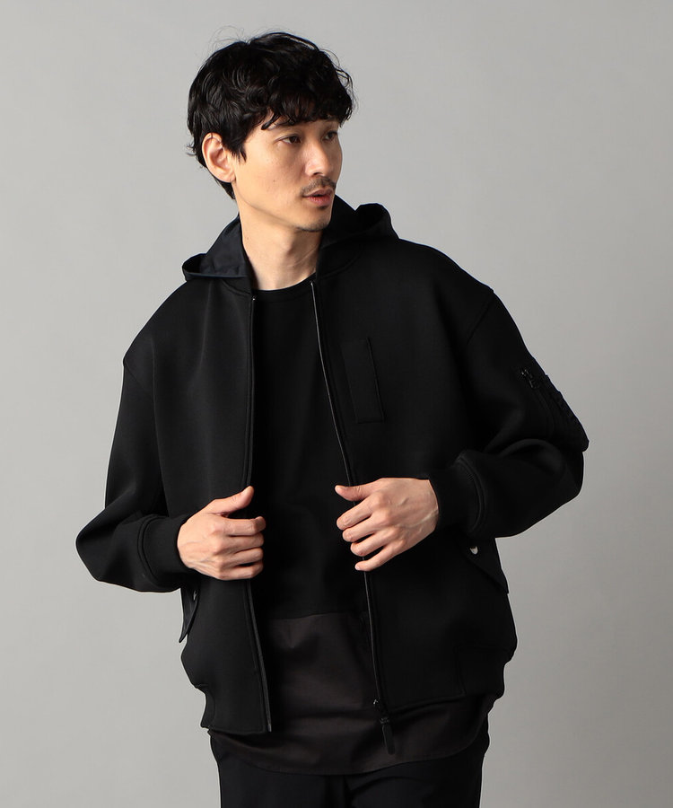 フーデットジップアップニット ブルゾン（27-27KI03-204）｜ベータメン