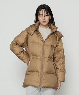 TALLサイズ 〕 ライトナイロンタフタ フード付きダウンコート（34