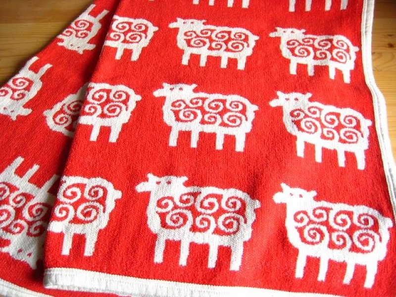 クリッパン Klippan/ひつじ FAR (Sheep)/コットン ブランケット(ハーフ