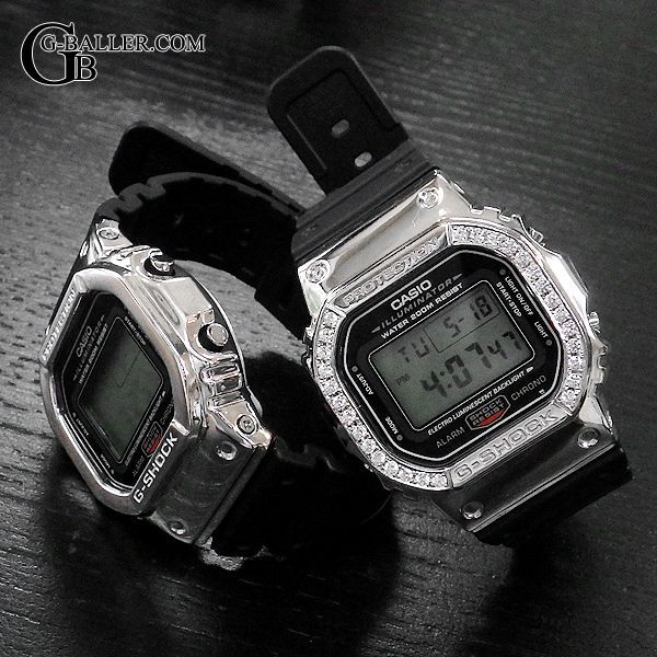 G-SHOCKカスタム パーツ DW5600 プレーンベゼル シルバー925 - 新着