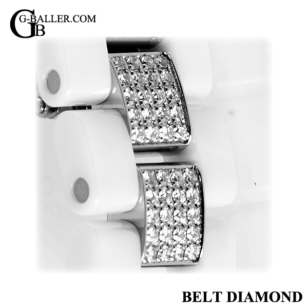 シャネル J12 ベルト ダイヤ コマ アフターダイヤ カスタム