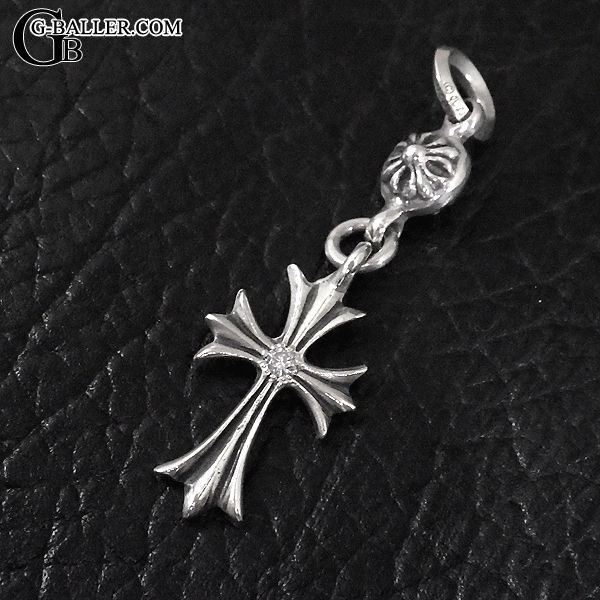 クロムハーツ 1ボール タイニー CHクロス ダイヤモンド ペンダント