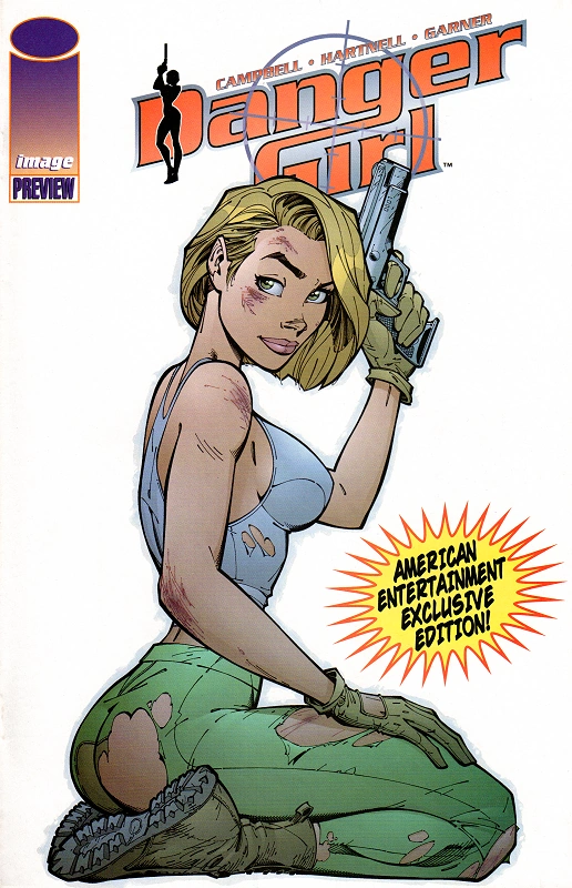 Cliffhanger Comics Danger Girl Issue 1 + Preview - Gamebreaker