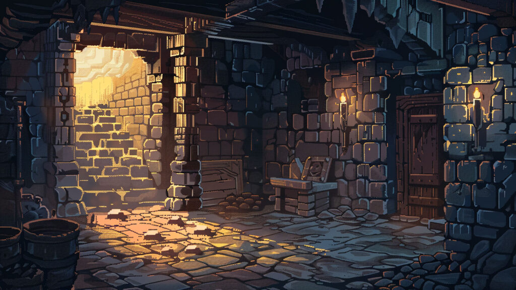 フリー素材】ダンジョンに出てきそうな背景｜ドット絵（8枚）