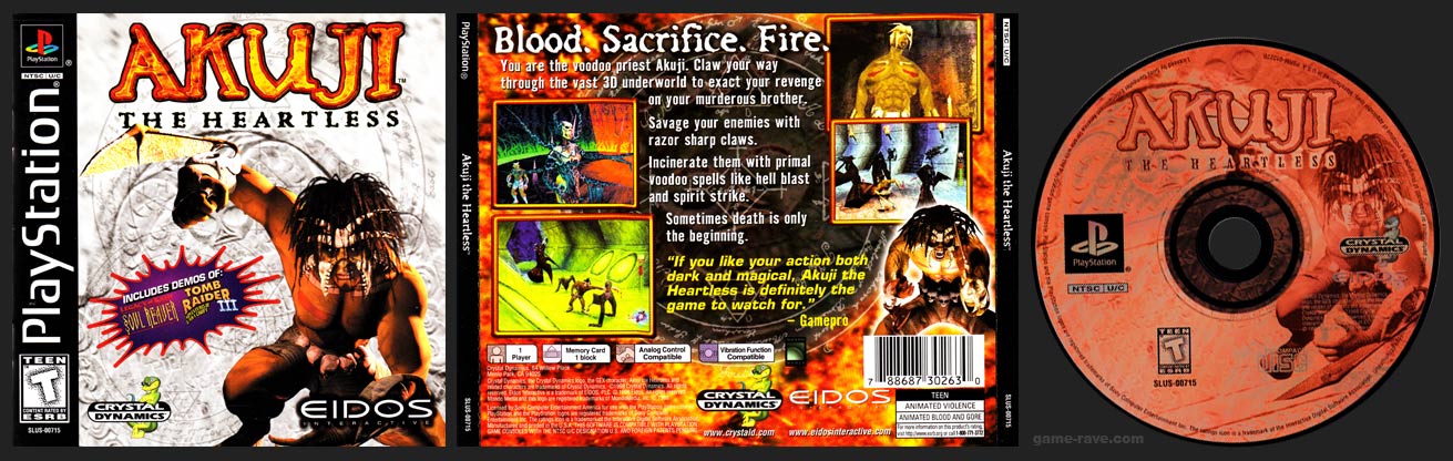 Akuji The Heartless - game-rave.com - Every PSX Game on one site!