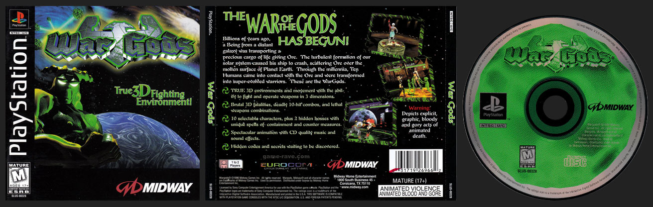 War Gods - game-rave.com - Every PlayStation Game
